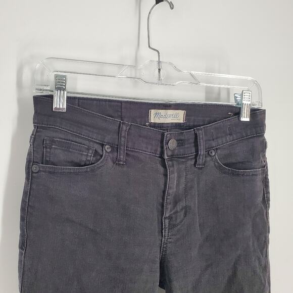 Madewell Off Black 8" Skinny Skinny Jeans 28 - Picture 2 of 13